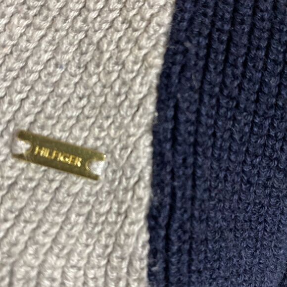 TOMMY HILFIGER Long Gray Rib Knit Sweater - Picture 6 of 11